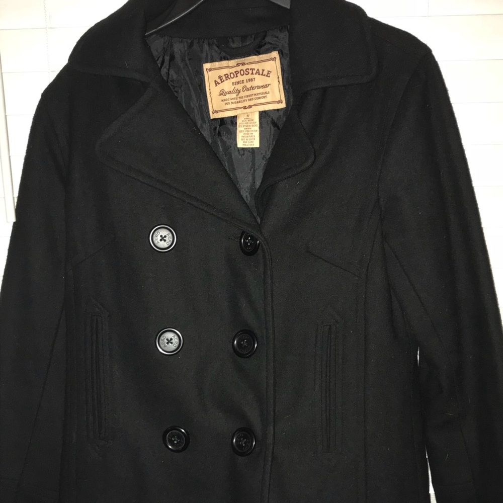 Black pea coat